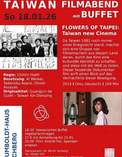 Flowers of Taipei - Filmabend Plakat