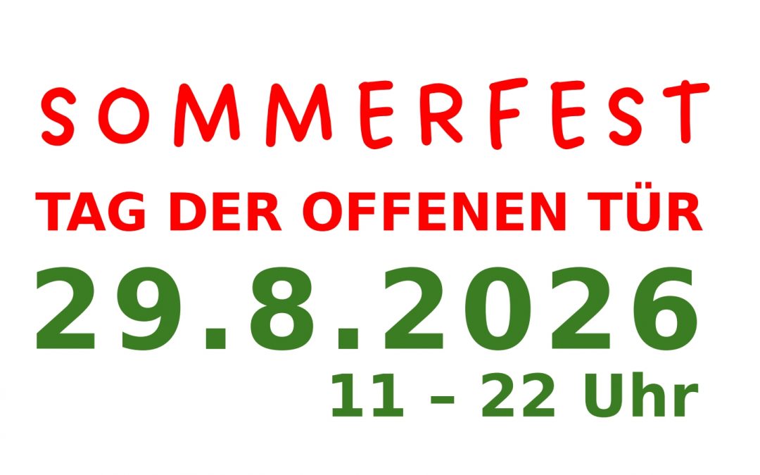 Sommerfest – Tag der offenen Tür 2026