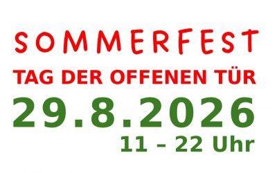 Sommerfest – Tag der offenen Tür 2026